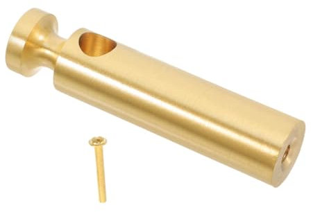 Tofficu 1 Stück Zaunspaltenzubehör Anschlüsse Für Postkappen Kleine Leitplankenbeschläge Pfostenkappe Für Glasgeländer Glasgeländerkappen Innenmöbelgeländerstecker Golden Messing