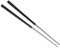1 Par Cocina de Metal Antideslizantes Utensilios de Camping Resistentes Altas Comidas Asiáticas