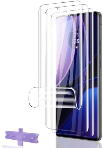 Phlleyaa Schutzfolie für Motorola Moto Edge 40 Folie Weich TPU 3 Stück | HD Klarsicht Displayschutz, Einfache Montage, Anti-Bläschen, Bläschenfrei, hohe Empfindlichkeit für Motorola Moto Edge 40