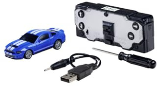 Carson C404334 1:64 Nano Racer Ford Mustang Shelby GT500 Blue RC Car
