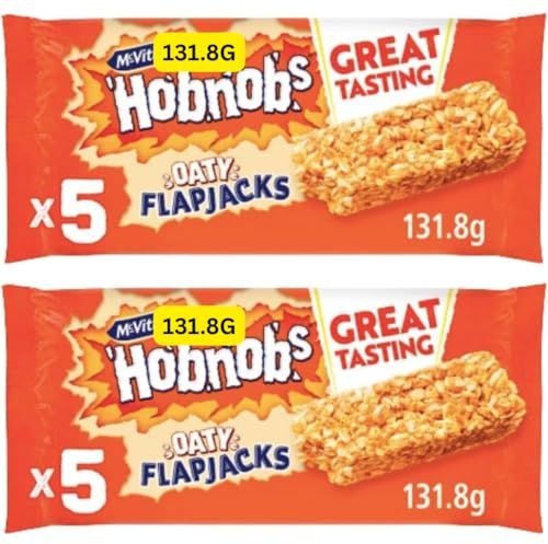 Hobnobs Oaty Flapjacks 2 Packs of 5 (2x131.8g)