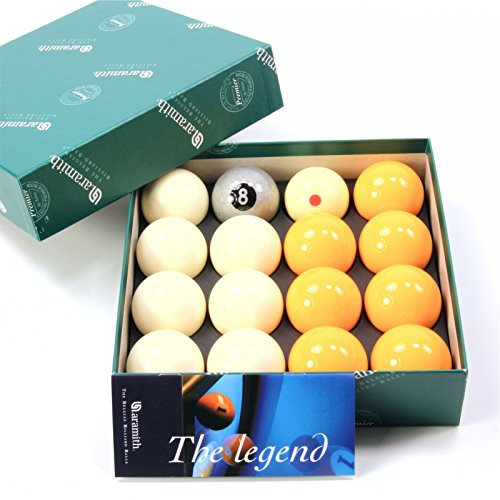 Aramith EXCLUSIVE SILVER 8 Edition YELLOW & WHITE Pool Balls - PRO CUP Cue Ball