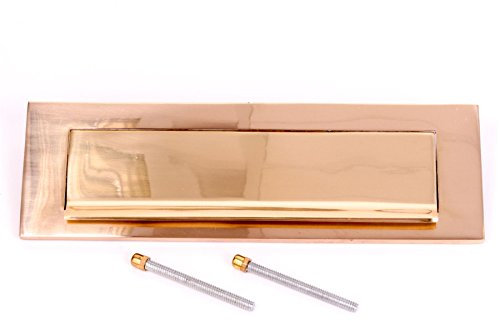 Polished Brass Victorian Style Letter Box Cover