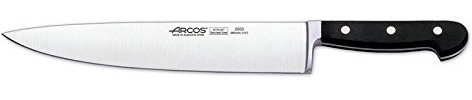 Arcos Serie Clasica - Cuchillo Cocinero - Hoja de Acero Inoxidable Forjado Nitrum 260 mm - Mando de Polioximetileno (Pom) Color Negro