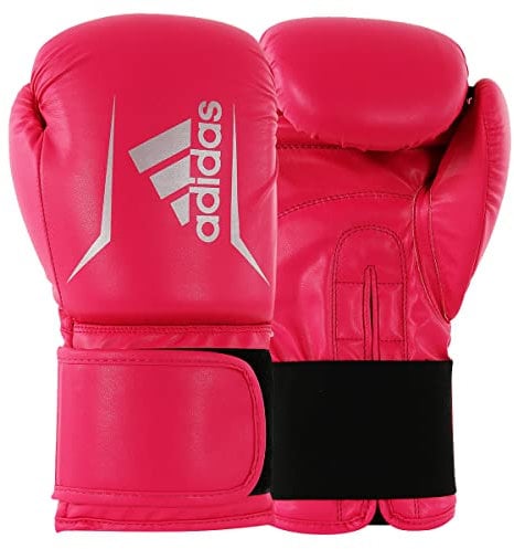 adidas Unisex Jugend Speed 50 Boxhandschuhe, pink/silber, 4 oz EU