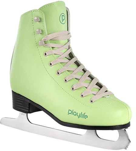 Playlife Schlittschuhe für Damen - Eislaufschuhe Mint Grün - Ice Skate in Gr. 35-42 - Eiskunstlaufskate zum Schlittschuhlaufen