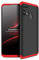 ZSCHAO Für Samsung Galaxy M31 360 Grad Hülle Ultra Slim Dünn stossfest Stoßfest +Panzerglas Handyhülle Kompatibel mit Samsung Galaxy M31 Hülle Full Case Cover Matt HardCase Schutzhülle Schwarz+Rot