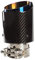 54mm Auspuffspitzen Auspuff Edelstahl und Glänzende Kohlefaser Auto Auspuff Endrohr, Einlass 2,1 Auslass 3,5(89mm)