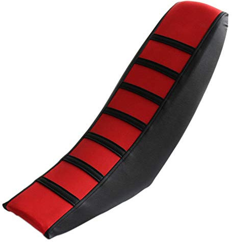 Motorrad Sitzbezug Universal Soft Weiche Motorrad Sitzbezug Motorrad Sitzbankbezug Rutschfest Wasserdicht Motorrad SitzbezüGe,Rot