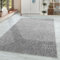 HomebyHome Teppich Wohnzimmer 80x150 cm Läufer Hellgrau Einfarbig Meliert Design - Schlafzimmer Teppich Kurzflor Extra Weich Pflegeleicht Teppiche für Küche Esszimmer - Carpet Living Room