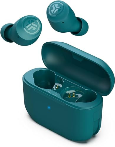 JLab Go Air Pop In Ear Kopfhörer kabellos Bluetooth, True Wireless Kopfhörer, 32+ Std Headphones, kabellose Ohrhörer, Earbuds mit Mikrofon, USB Ladebox, Dual Connect, EQ3 Sound, Blaugrün