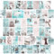 KONGSY Boho-Strand-Foto-Wand-Collage-Set, ästhetische Bilder, Raumdekoration für Teenager-Mädchen, trendige Sommer-Ästhetik, VSCO-Dekoration, kleine Poster, 50 Stück, 10,2 x 15,2 cm