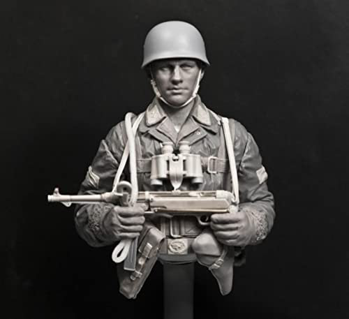 Goodmoel 1/10 WWII Wehrmacht Soldier Resin Büstenmodell/Unmontierter und unbemalter Soldat Die Cast Kit/Lw-398