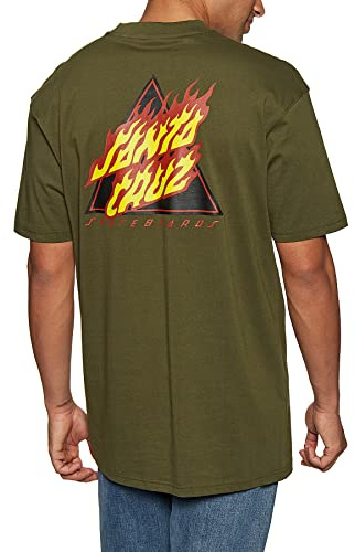 Santa Cruz Flamed Not A Dot Mens Short Sleeve T-Shirt