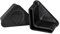 Prescott Plastics Made in USA 1 Inch Angle Iron Plastic End Caps L Shaped Chair Glides for Furniture Legs Floor Protection (50 Pack)