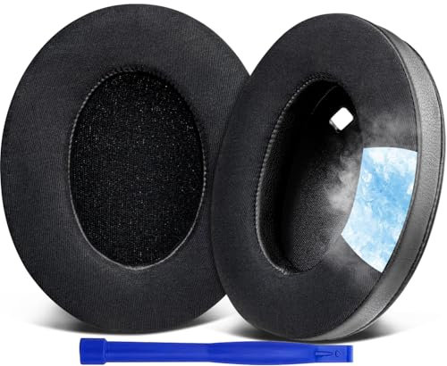 SOULWIT Kühlgel Ersatzpolster Ersatz Ohrpolster für Sony WH-1000XM4 (WH1000XM4) Kopfhörer, Ohrpolsterkissen mit hochdichtem Geräuschisolierungsschaum, zusätzliche Dicke