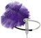 LEEMASING Haarreif für Damen, Retro-Feder, Flapper, Party-Accessoire, Fascinator für Hochzeit, Teeparty, Violett