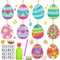 10 Stück Ostern Diamant Malerei Aufkleber,5D Diamond Painting Set Ostern,Hase Ostereier Diamond Painting Schlüsselanhänger,5D DIY Ostern Diamond Painting Set,DIY Diamond Painting Ostern Deko