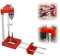 Support de forage pour perceuse, guide de gabarit de perçage réglable, outil de travail du bois, guide de forage, outils à main, kit d'outils de guidage vertical (rouge)