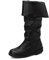 Retro Chic Knight Boots, Stivali Rinascimentali, Stivali Pirata Medievali, Stivali Gotici Per Gli Uomini E Le Donne Che Tirano Il Vitello, Stivali Jazz Piatti(47, Black)