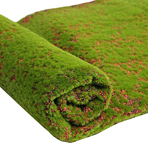 Kunstrasen 1M * 1M Strohmatte Grüner künstlicher Rasen Teppich Fake Turf Home Garden Moos Home (Color : B)