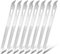 simarro 6 Pcs Metal Nail Files, Stainless Steel Fingernail Toenail Files, Double Sided Manicure Files for Polish Nail, Nail Cleaner Tool