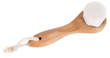 FRCOLOR 1pc Pore Scrub Face Cleanser Cleaning Exfoliator exfoliating Facial Brush Skin Cleaning Brush Facial Cleaning Brush Facial Cleansing Brush face Brush Long Handle Wooden