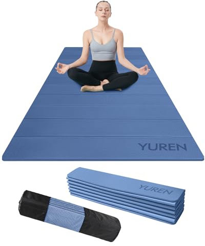 RYTMAT Yogamatte Faltbar 183×80cm Dicke 10mm Fitnessmatte Rutschfest Trainingsmatte Turnmatte Klappbar Leicht zu Verstauen und zu Tragen
