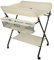 Wickelkommode Klappbar Babypflegetisch mit Sicherheitsgurt Ablagefächern, Mobiler Wickeltisch, Tragbar Wickeltisch, Babybett mit Wickelkommode, Baby Stilltisch Platzsparend & Stabil (80*66*98cm-Beige)