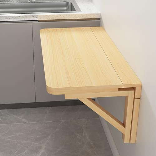 TELCIM Mesa Plegable De Pared, Escritorio De Ordenador Multifunción, Mesas De Comedor Portátil Flotante, Mesa Colgante Que Ahorra Espacio Estudio, para Comedor, Habitación, Estudio (Size : 60x40cm)