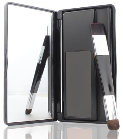 VOLLUCK Ansatzpuder, Natürlich Langanhaltend Haaransatz Puder für Männer Frauen, Wasserdicht Haarpuder Ansatz 8g (Grau)