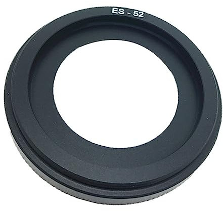 Mllepjdh Lens Hood Sunshade ES-52 ES52 for EF40mm F/2.8 100D Cameras Sun Blocker Reduce 52mm Lens Hood for Outdoor Photography Lens Sun-Blocker Camera Lens Attachment 52 Lens Shade