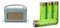 Roberts Revival RD70DE FM/DAB/DAB+ Digital Radio with Bluetooth - Duck Egg & Amazon Basics AA High-Capacity Rechargeable Batteries, NiMh, Pre-charged - 4 Pack (Appearance may vary)