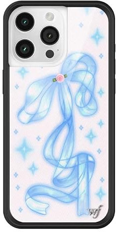 Wildflower Hüllen – Sparkle Girl-Hülle, kompatibel mit Apple iPhone 15 Pro Max, Band, Rose, Babyblau, trendig, Glitzer, niedlich, schützender Stoßfänger, 1,2 m Falltest-zertifiziert, kleines