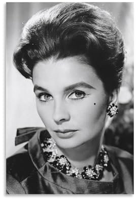 REDCHAMBER Poster mit Schauspielerinnen Jean Simmons, Schwarz-Weiß-Poster, Gemälde, Leinwand, Wandkunst, Wohnzimmer, Poster, Gemälde, 30 x 45 cm