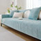 Upgrade Milchsamt Superweiche Sofa Überzug L Form U 1/2/3/4 Sitzer Couch Überzug Ecksofa, Sofabezug Set Universelle rutschfeste Sofaschoner SofaÜberwurf Schutzdecke für Wohnzimmer(Blau, 70 * 150cm)