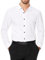 J.VER Herren Hemd Regular Fit Langarmhemd Lässige Businesshemd Einfarbige Klassische Herrenhemd Faltenfrei Freizeit Oberhemd,Weiß,XL