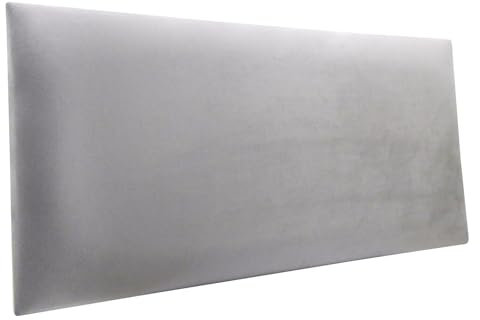 Mejale Wandkissen, 3D Gepolstert Wandpaneele, Wanddekoration, Wandpolsterung, Polster Kopfteil,30x60cm,Hellgrau