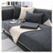 CJJZFO Sofa Überzug Weiche Chenille Sofabezug: Hund Katze Sofaschoner Anti Rutsch Vintage Couch Überzug für U Form L Form Sektionssofa für 1 2 3 4 Sitzer Sofa (Dunkelgrau, 90 * 160cm)