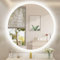 STARLEAD Rund-LED-Badspiegel-mit-Beleuchtung 80cm, Runder-Badezimmerspiegel mit Dimmbar, 3 Farbtemperatur, Entfoggen, Speicherfunktion, HD Hartglas, IP44 Wasserdicht