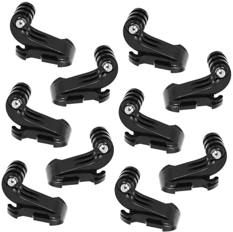 Angoily 10pcs J-hooks Buckle Accessories for Action Cameras Vertical Mount Long Thumb Screws Compatible and 360 Sturdy Sports Camera Hardware