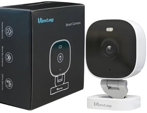 Vimtag Security Camera, 2k 3M WiFi Camera, Outdoor Indoor Plug-in Home Security Camera, IP66, Color Night Vision, 2-Way Talk, AI Human Motion/Sound Detection, Real-Time Alert, 512 GB Local Storage