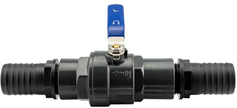 Adjustable Flow Control Valve for Pond Water Pumps, Filters & Fountains – Compatible with 32mm Corrugated Pipe for Efficient Water Flow Management (12.5mm)