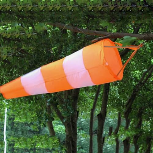 Windsack mit hoher Sichtbarkeit, 1 m, für Flughäfen, mit Material und Ösen