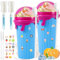 ZeiLaBang Kakadi 2 bicchieri Slush, 500 ml, tazza per gelato Slushy, riutilizzabili, per cola o succhi fai da te