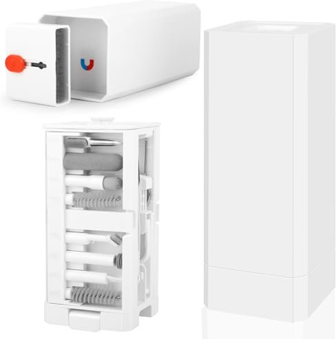 Kit Limpieza Teclado 32 en 1, Kit Limpieza para iPhone, Kit Limpieza PC, Accesorios de Limpieza Multifuncionales, para Tabletas, Computadoras, Monitores y Cámaras