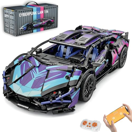AoreSpty ferngesteuertes Auto, RC Auto, 1:14 mit LED Modell Bausatz