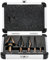 HOHXEN Step Bit Set[5 Pcs, 1/4-1-3/8, 3/16-7/8, 1/4-3/4, 1/8-1/2, 3/16-1/2], Triangle Round Shank High Speed Steel Cone Titanium Coated Multi-Size Step Drill Bit Set for Woodworking