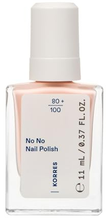 KORRES No No Nail Polish 20 Peach Blush – veganer 10-Free Nagellack mit Gel-Effekt, hoher Deckkraft & brillantem Glanz, splitterfest, 11 ml – natürlich gepflegte Nägel ohne Schadstoffe