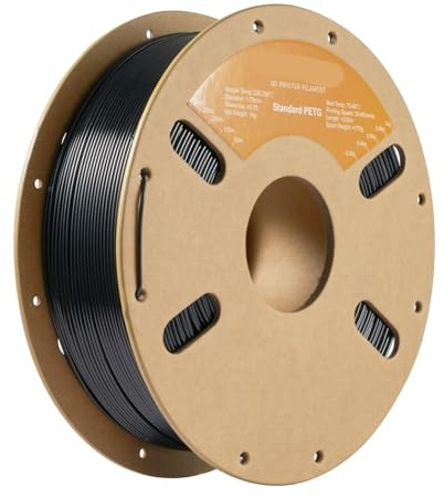 ERYONE 1 kg PETG-Filament for 3D-Druck, Mehrfarbig erhältlich, kg/Spule(PETG Black)